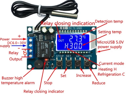 XY-T01%20Sıcaklık%20Kontrol%20Modülü